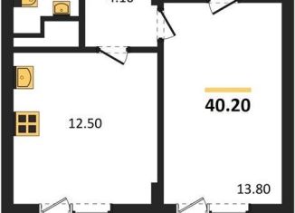 Продажа 1-ком. квартиры, 40.2 м2, Воронеж