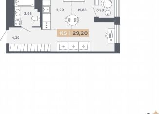 Продажа квартиры студии, 29.2 м2, Санкт-Петербург, Московское шоссе, 13ВА, ЖК Звёзды Столиц