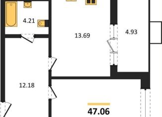 Продам 1-ком. квартиру, 47.1 м2, Воронеж, набережная Чуева, 7
