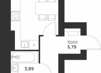 Продаю 1-комнатную квартиру, 42.6 м2, Тула, улица Героя России Зиничева, 7
