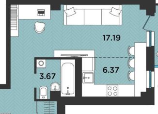 Продажа квартиры студии, 35.8 м2, Архангельск, улица Фёдора Абрамова, 7к1С, территориальный округ Майская горка