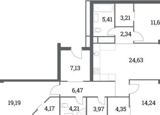 Продам 3-комнатную квартиру, 110.9 м2, Москва, метро Международная