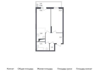 1-ком. квартира на продажу, 58.2 м2, Московская область, жилой комплекс Егорово Парк, к1