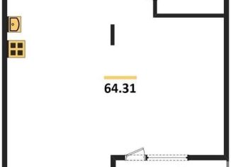 Продается однокомнатная квартира, 64.3 м2, Новосибирск, Дачное шоссе, 12Г, ЖК Флора и Фауна