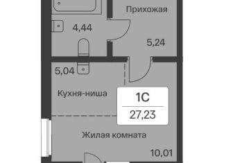Продаю квартиру студию, 27.2 м2, Санкт-Петербург, Комендантский проспект, ЖК Йога