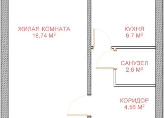 Сдам комнату, 18 м2, рабочий посёлок Октябрьский, улица 60 лет Победы, 1