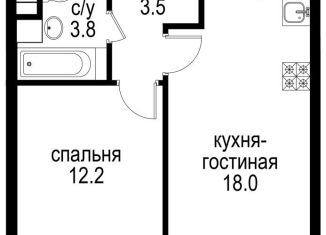 2-комнатная квартира на продажу, 37 м2, Москва, Басманный район