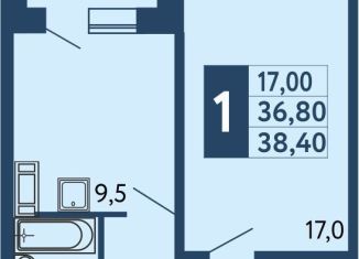 Продаю 1-ком. квартиру, 38.4 м2, Уфа, ЖК Новая Дёма