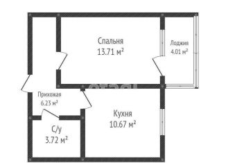 Однокомнатная квартира на продажу, 36.1 м2, Новороссийск, проспект Дзержинского, 247к3, ЖК Арена