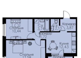 Продаю 2-комнатную квартиру, 54 м2, Кудрово