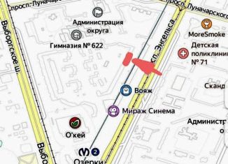 Продаю торговую площадь, 174 м2, Санкт-Петербург, проспект Луначарского, 9, метро Парнас