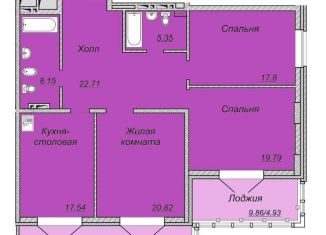 Продам трехкомнатную квартиру, 121.6 м2, Красноярский край, Техническая улица, 2
