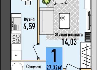 Продается 1-комнатная квартира, 27.7 м2, Киров, Первомайский район, Заповедная улица, 7