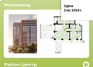 Продам 2-ком. квартиру, 179.3 м2, Новосибирск, ЖК Мылзавод