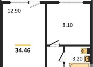 Продаю 1-комнатную квартиру, 34.5 м2, Новосибирск, Междуреченская улица, 1/2, ЖК Аквамарин