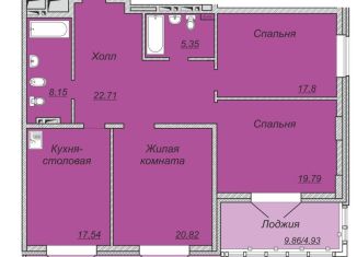 Продается 3-комнатная квартира, 124.9 м2, Красноярск, Железнодорожный район, Техническая улица, 2