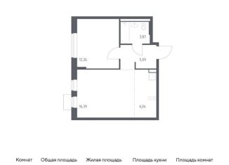 Продажа однокомнатной квартиры, 43.7 м2, поселение Рязановское, жилой комплекс Подольские Кварталы, к3