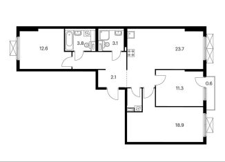 Продается 3-комнатная квартира, 85.7 м2, Москва, Тимирязевский район, жилой комплекс Большая Академическая 85, к3.2