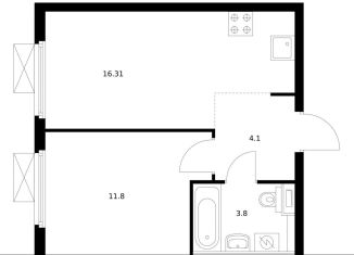 Продается 1-комнатная квартира, 36 м2, Москва, метро Волгоградский проспект