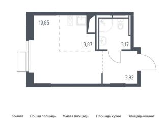 Продаю квартиру студию, 21.8 м2, поселение Кокошкино, жилой комплекс Новое Внуково, к17