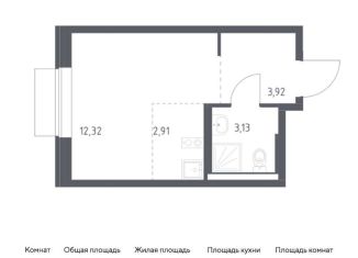 Продается квартира студия, 22.3 м2, поселение Кокошкино, жилой комплекс Новое Внуково, к24