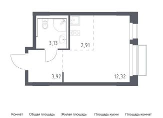 Продается квартира студия, 22.3 м2, поселение Кокошкино, жилой комплекс Новое Внуково, к28