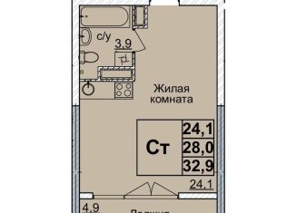 Продаю квартиру студию, 32 м2, Нижний Новгород, Нижегородский район