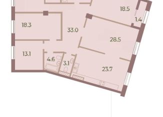 Продаю 4-ком. квартиру, 154.5 м2, Санкт-Петербург, Петровский проспект, 11к2, метро Крестовский остров