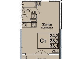 Квартира на продажу студия, 33 м2, Нижний Новгород