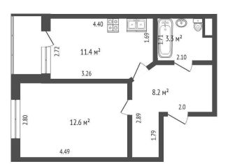 Продам 1-комнатную квартиру, 35.5 м2, посёлок Щеглово, ЖК Щегловская Усадьба, посёлок Щеглово, 88