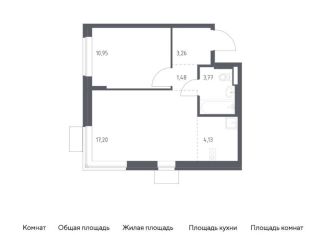 Продается однокомнатная квартира, 40.8 м2, Москва, жилой комплекс Подольские Кварталы, к3