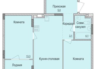 Продам 2-комнатную квартиру, 53.7 м2, Ижевск, жилой район Ракетный