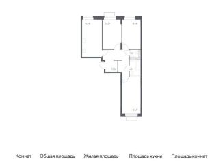 Продам 3-комнатную квартиру, 76.1 м2, Московская область, жилой комплекс Квартал Строгино, к2