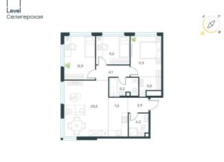 Продажа 4-комнатной квартиры, 84.2 м2, Москва, метро Верхние Лихоборы