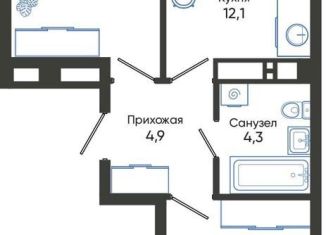 Продажа 2-ком. квартиры, 48.4 м2, Новороссийск