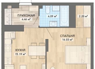 Продаю 1-комнатную квартиру, 44.9 м2, Екатеринбург, ЖК Просторы
