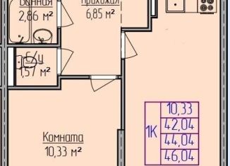 Продажа 1-комнатной квартиры, 46 м2, Ижевск, ЖК Семейный Парк