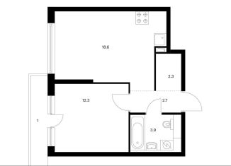 Продается 1-ком. квартира, 40.8 м2, Москва, метро Кунцевская