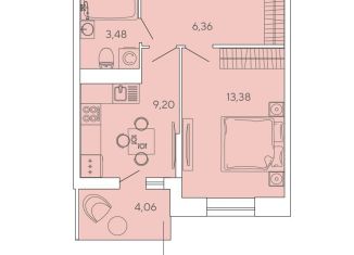 Продам однокомнатную квартиру, 34.5 м2, Ленинградская область