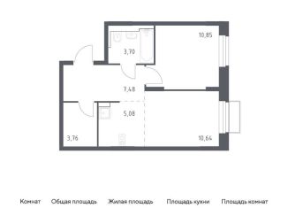 Продаю 1-комнатную квартиру, 41.5 м2, Московская область, жилой комплекс Квартал Строгино, к2