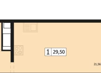 Продажа однокомнатной квартиры, 29.5 м2, Краснодар, улица Автолюбителей, 1Длит4, ЖК Парусная Регата