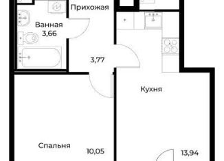 Продам 2-комнатную квартиру, 31.8 м2, поселок Бугры