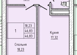 Продам 1-комнатную квартиру, 46.8 м2, село Шалушка, Школьная улица, 1