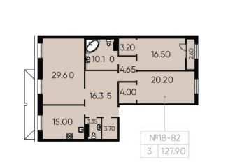 Продажа 3-комнатной квартиры, 127 м2, Санкт-Петербург, Басков переулок, 2, ЖК Русский Дом
