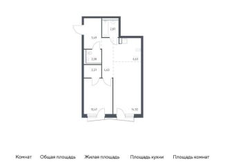 Продажа однокомнатной квартиры, 49.4 м2, Московская область, жилой комплекс Квартал Авиаторов, к8