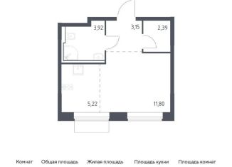 Продается квартира студия, 26.5 м2, Москва, жилой комплекс Квартал Домашний, 1, район Марьино