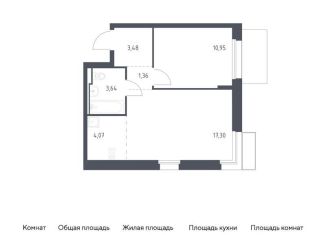Продаю однокомнатную квартиру, 40.8 м2, Москва, жилой комплекс Квартал Марьино, к2