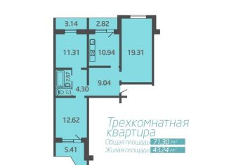 Продается 3-комнатная квартира, 71 м2, Архангельск, Соломбальский округ, Советская улица, 42