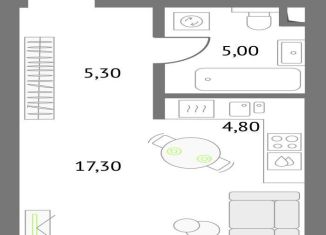 Продажа квартиры студии, 32.4 м2, Москва, Огородный проезд, 4с1, метро Бутырская