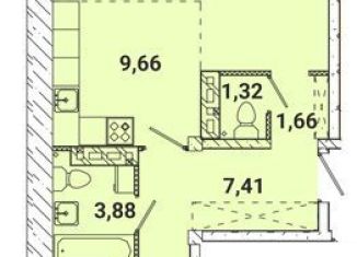 Продается 2-комнатная квартира, 67.2 м2, поселок Дзержинск